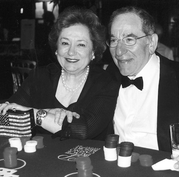 Chipping in for a cure are Marilyn and Sam Fox